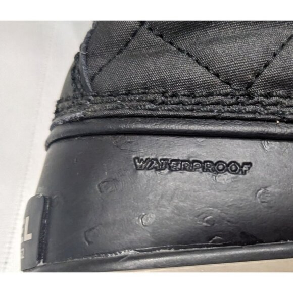 NWOT SOREL Tofino Black Waterproof Quilted Round Toe Lace Up Snow Boots Sz 6.5 - Picture 8 of 10